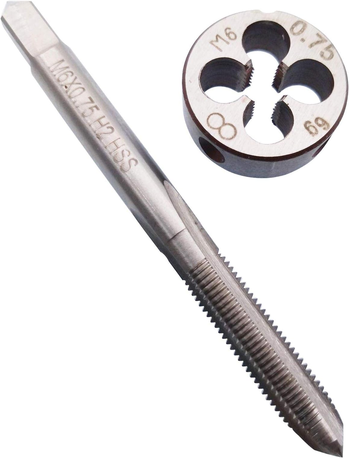 HSS M6 x 0.75mm Tap and M6 x 0.75mm Die Metric Thread Right Hand