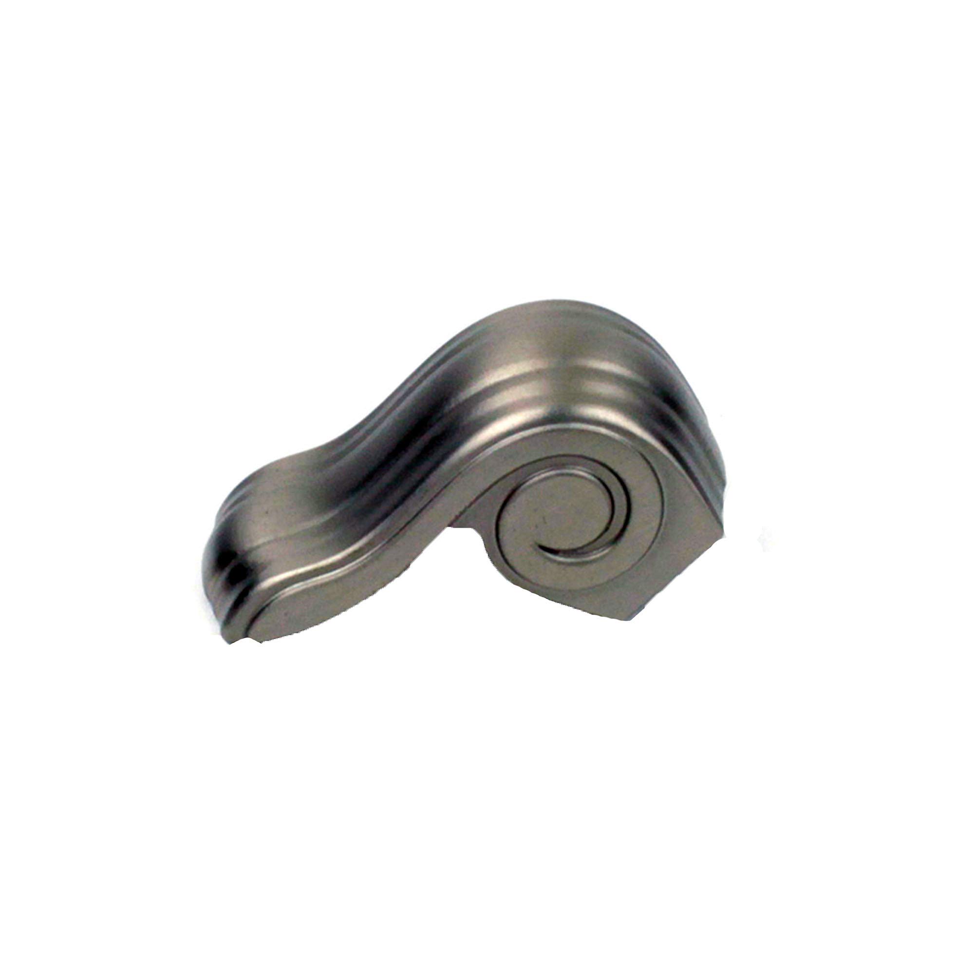 Century Hardware 24919-DSN Volute P-Shaped Finger Pull, 5/8", Dull Satin Nickel