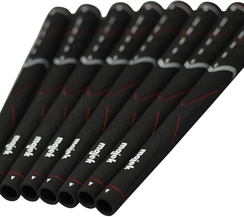 8 Majek Tour Pro - Puños de golf para hombre, color negro