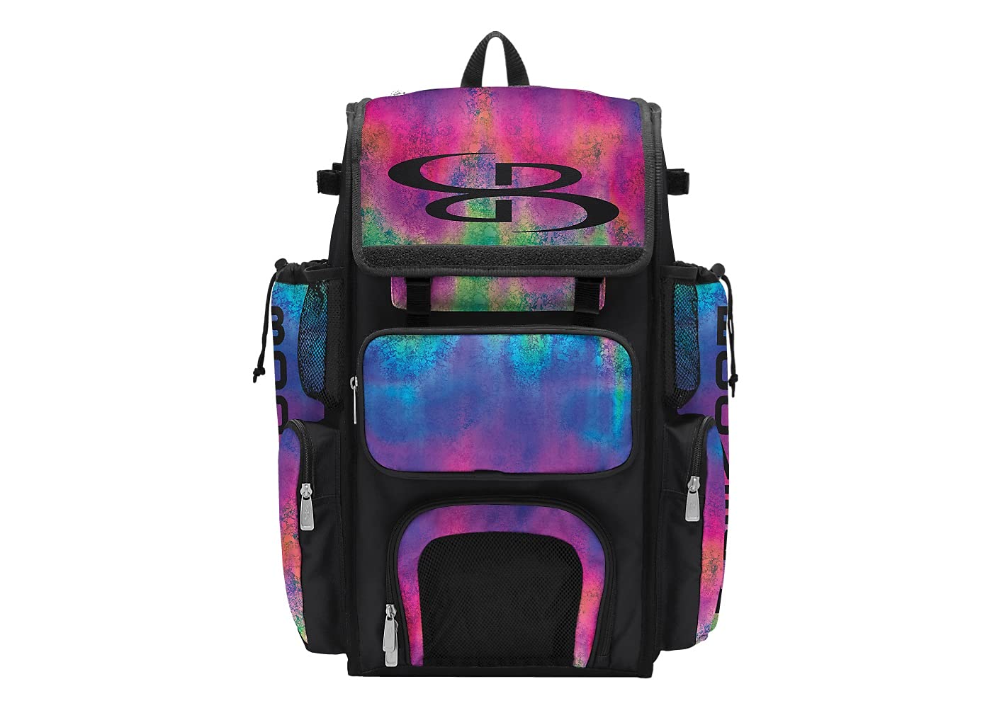 Boombah Superpack Bat Bag - Backpack Version (no wheels) - Holds 4 Bats - Blast Multi