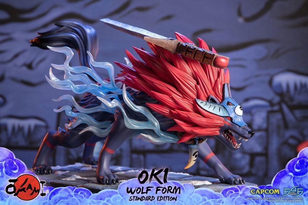 First 4 Figures Okami Statuette Oki (Wolf Form) 35 cm