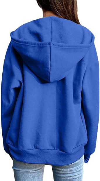 FZYLQY Women's Zip Up Hoodies 2025 Fall Winter Fashion Long Sleeve Hooded Sweatshirts Long Sleeve Comfy Casual Y2k Jacket