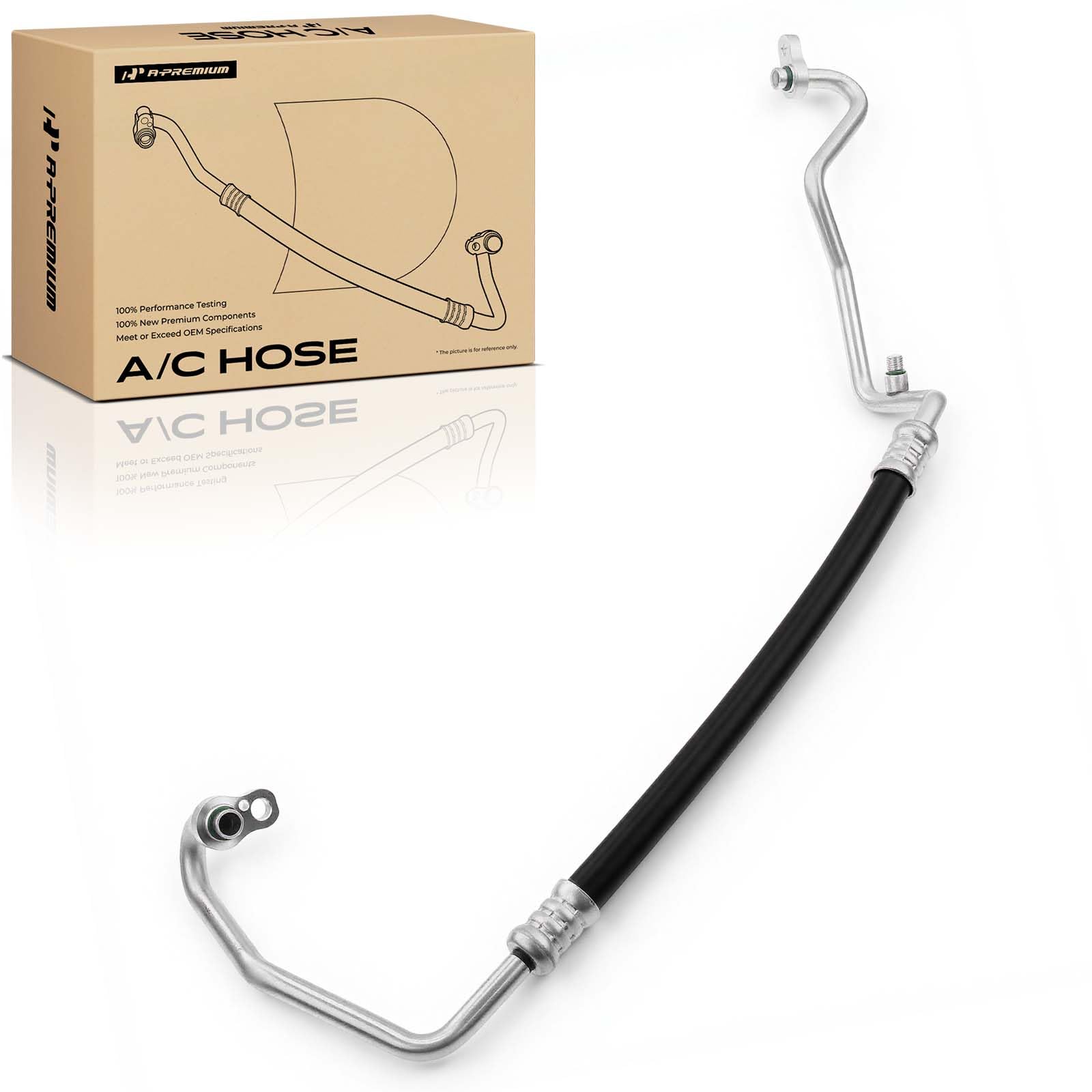 A-Premium A/C Discharge Line Hose Assembly Compatible with Mitsubishi Lancer, 2008 2009 2010, 2.0L 2.4L, Compressor to Condenser