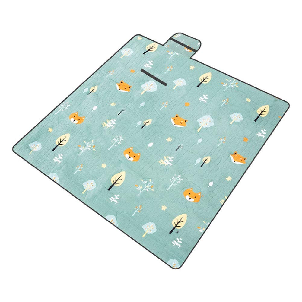 200X200cm Manta de Picnic Impermeable, Manta de Camping Plegable, Resistente al Agua y a la Arena, Suave y Térmicamente Aislado，Manta de Playa para Camping, Jardín, Parque