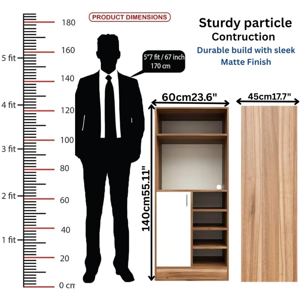 Spyder Craft Blitz Multipurpose Cabinet with Storage – Shinx Storage Organizer with Doors Side Cupboard for Shoe, Hallway, Kitchen, Living Room, Office, Color -Noyce Lyon (Assembly – DIY)