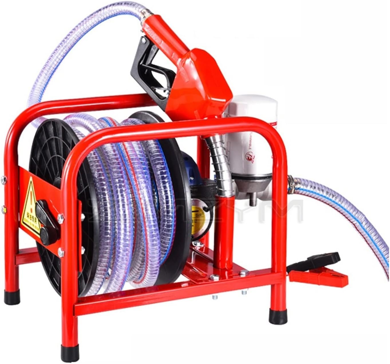 Electric Pump 12V/24V 580W Volt Pump Self-priming Pump High Power Refueling Gun Metering Refueling Machine 30-50L,DIY Tools(12V)