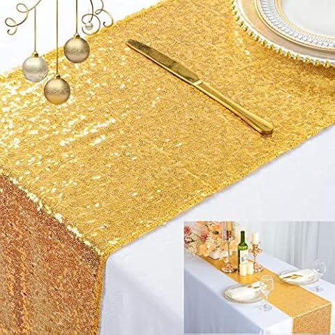 Chemin de Table doré ShinyBeauty Cover
