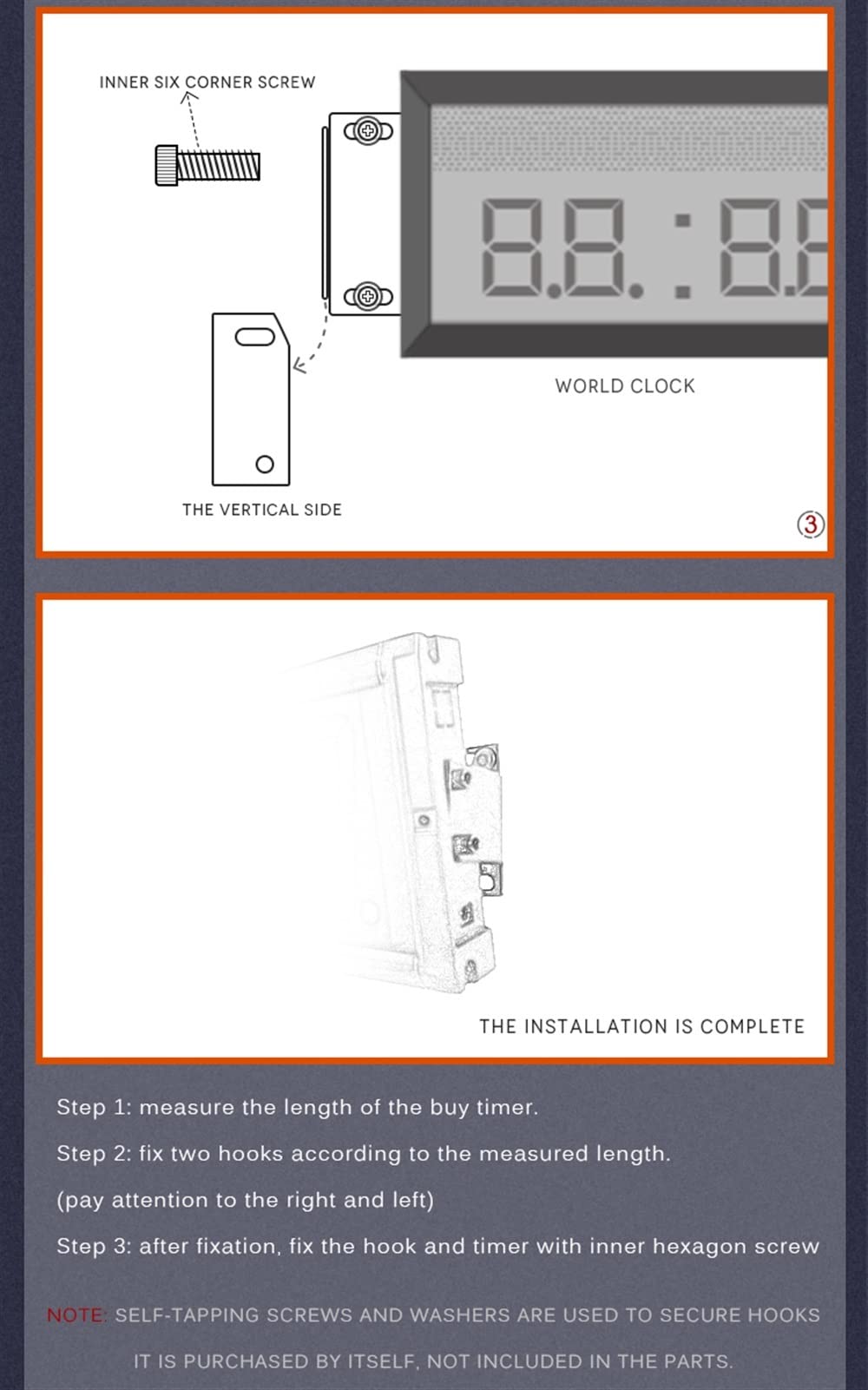 5. Miasta Zegar Time Clock Montaż na ścianie Zdalne działanie Hight Brightness LED Cyfrowy Zegar Zegar Zegar Bezpłatny Hak montażowy Duży zegar