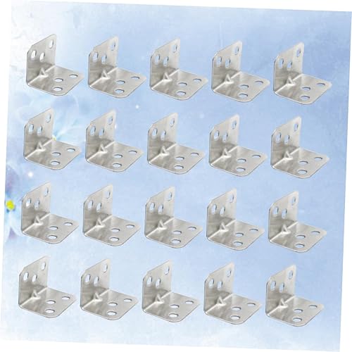 Miniatura 3 de Soportes en L resistentes, 40 piezas, soportes de pared, soportes en L, resistentes en forma de L, soporte de esquina para colgar en la pared,