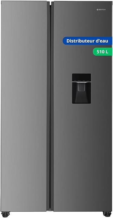 GEDTECH frigorifero americano doppia porta con dipsenser no frost