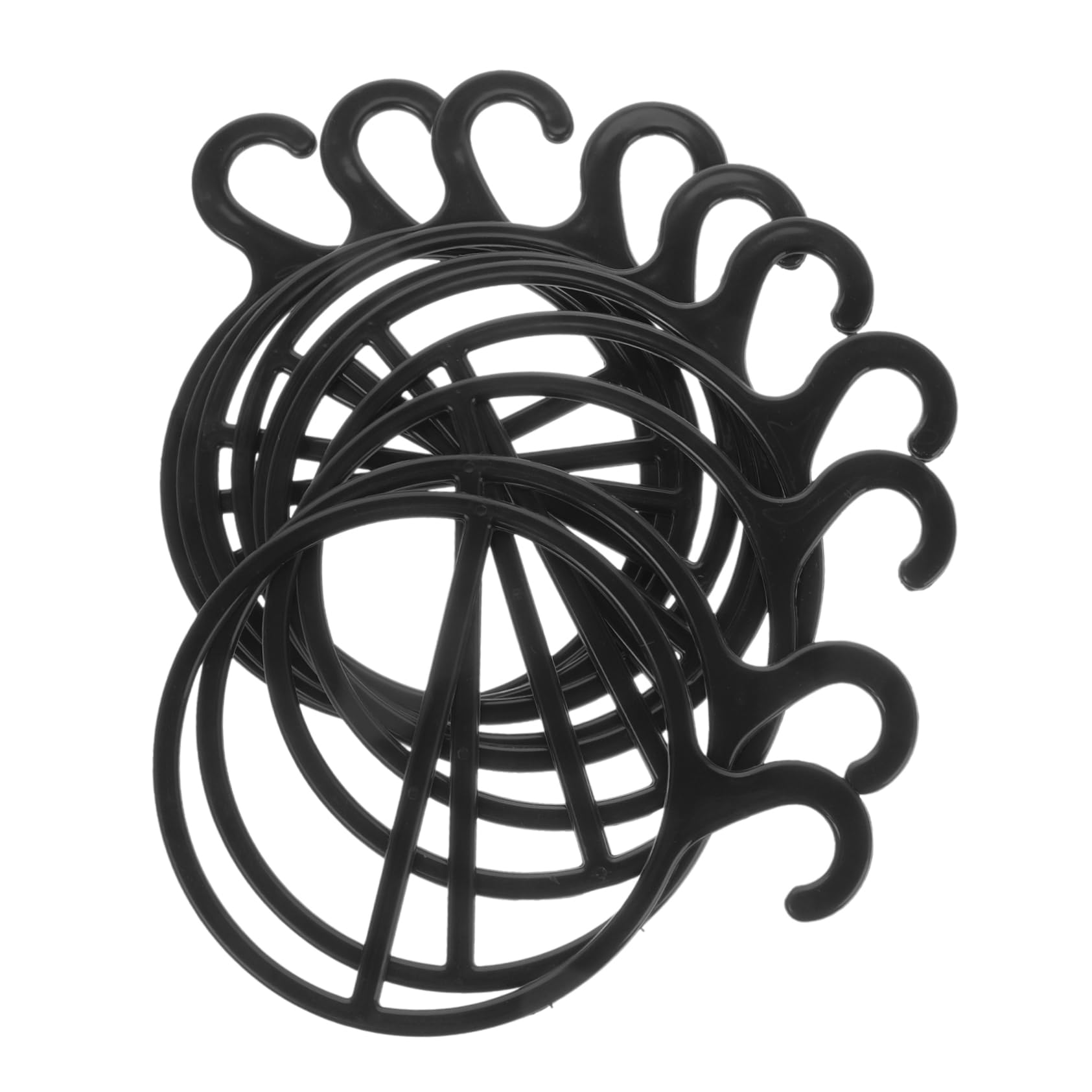 Zerodeko Space-Saving Scarf Rack 10pcs Rotating Hangers for Closet Scarf Organizer Space Efficient Hanger Holder