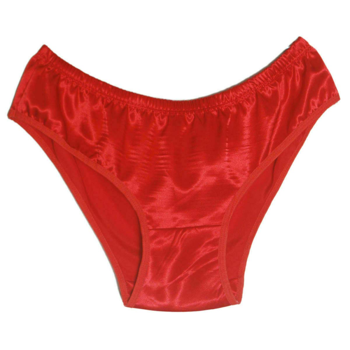 DivasWorldUnisex Satin Soft Comfortable Knicker red White Pink Blue for Men and Women by Divas (UK 14-16, Red)