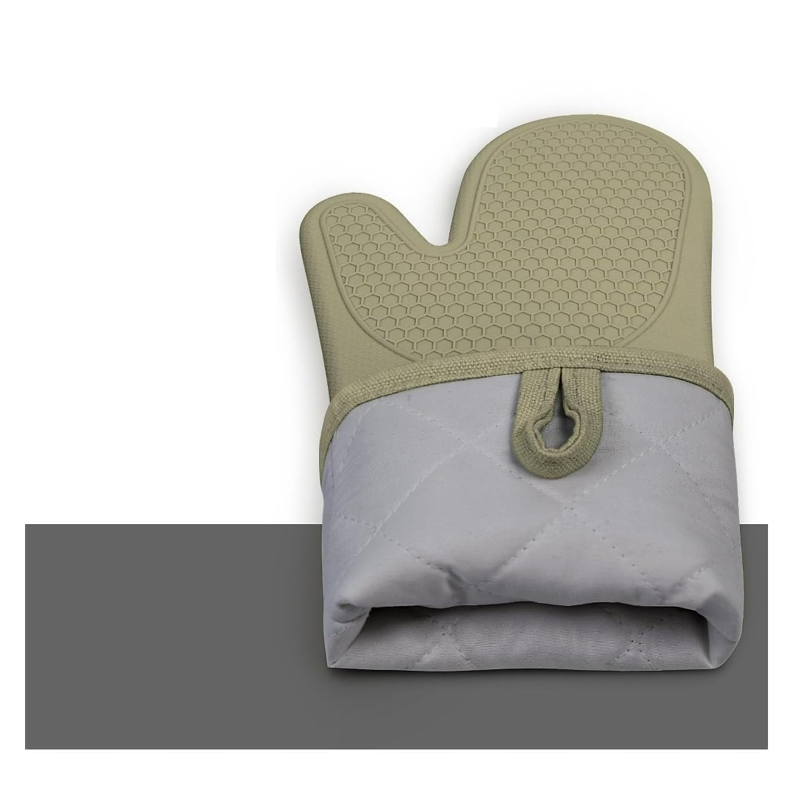 Set de guantes de horno de silicona, 12.7 pulgadas, mini guantes de pinza | Incluye salvamanteles de panal; silicona, lana, Kevlar, algodón, neopreno y lona