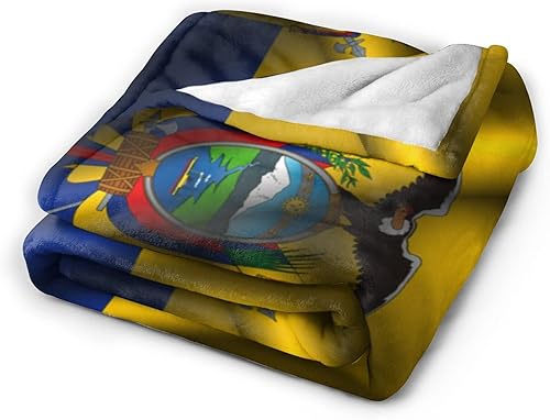 Miniatura 2 de Manta de franela estampada con bandera de Ecuador de 60 x 50 pulgadas, antibolitas, para cama, sofá, sala de estar, dormitorio
