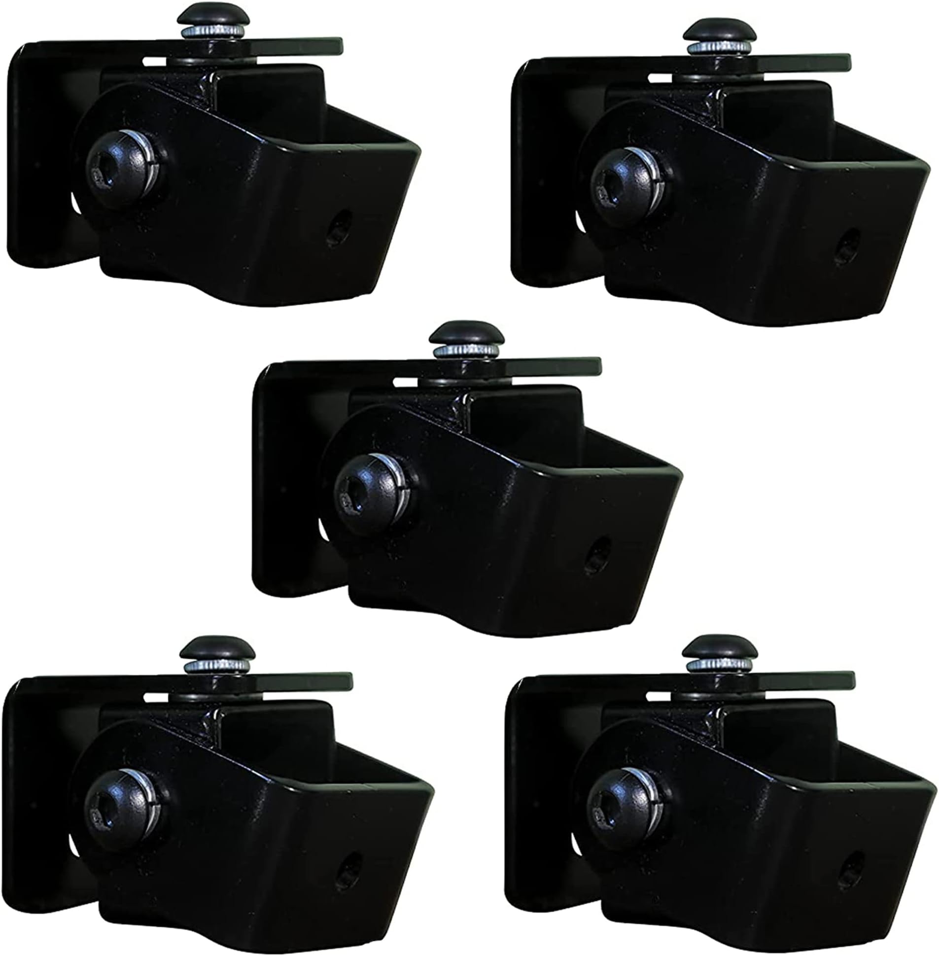 Sponsored Ad - Steel SWM- D2 - Speaker Wall Mount - Bracket 5 Nos for M4 / M5 / 1/4'' x 20UNC Thread Hole/Keyhole Speakers - with Flexible Positioning Angle (Pack of 5)