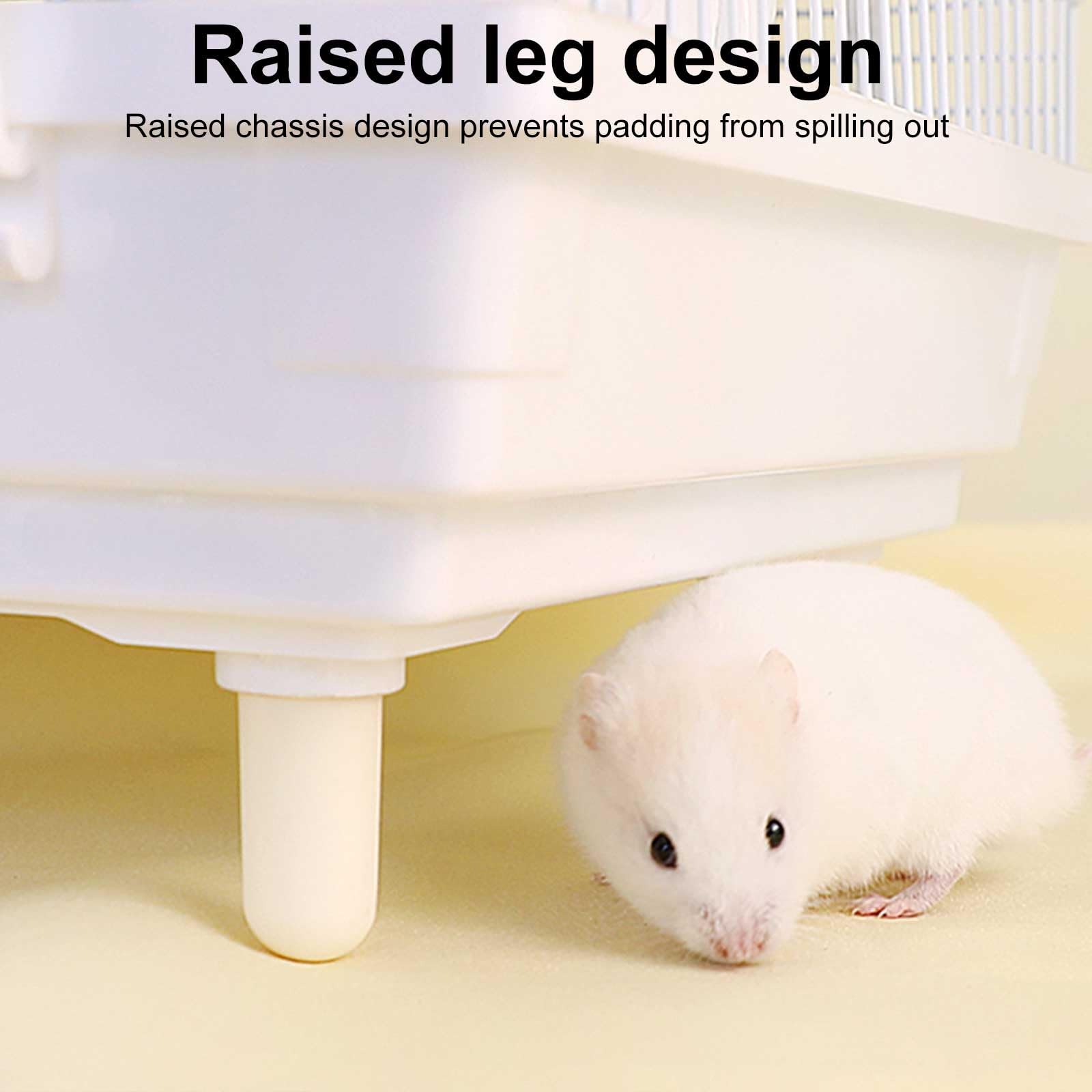 Jaula Hamster, Jaula para Animales Pequeños con Accesorios, Casa para Mascotas Pequeñas de 2 Capas, Jaula para Hámster Sirio para Hámsteres Enanos, Ratones, Jerbos