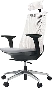 イトーキ サリダ YL9 ホワイト オフィスチェア【全身を支えるハイバック / 通気性・メッシュ形状 / 快適ヘッドレスト / こだわりの座面 / 快適な1Dアームレスト / 体重感応式シンクロロッキング / アルミダイキャスト製脚 / 360度回転 / 90mm座面上下昇降 / イトーキ品質 / 3年保証 / お客様組立品】 ゲーミングチェア デスクチェア YL9-WHEL