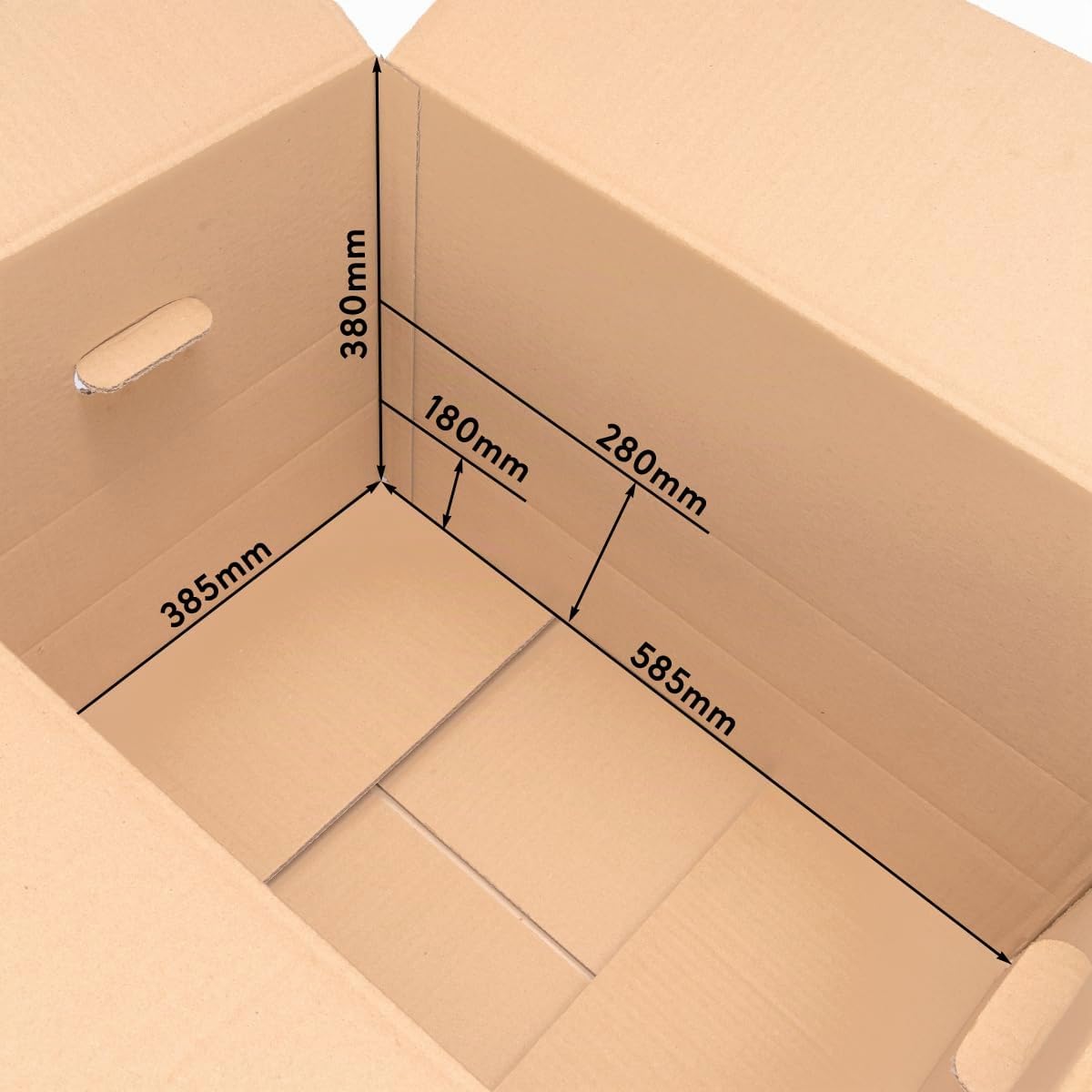 verpacking Lot de 10 cartons pliables - 600 x 400 x 400 mm - Marron - KK 107G - Double cannelure avec trous de préhension - DPD XL - GLS XL - Taille H L - Grands cartons d'expédition - Cartons solides