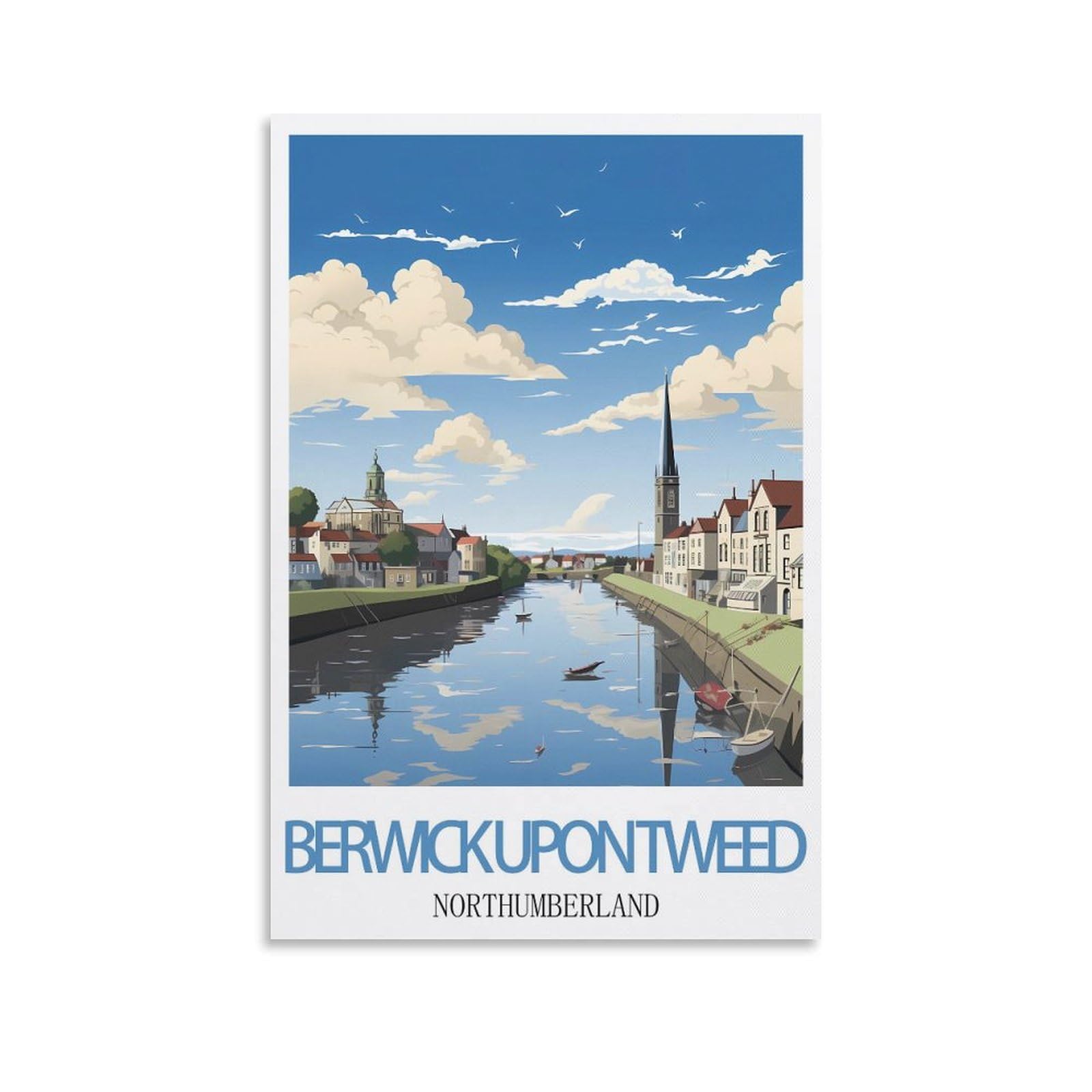 1000 Piece Jigsaw Puzzles for Adults,Berwick-upon-tweed Northumberland Jigsaws Puzzles 1000 Pieces Teens Kids Jigsaw Entertainment Toys Brain Challenge Puzzle 52x38cm