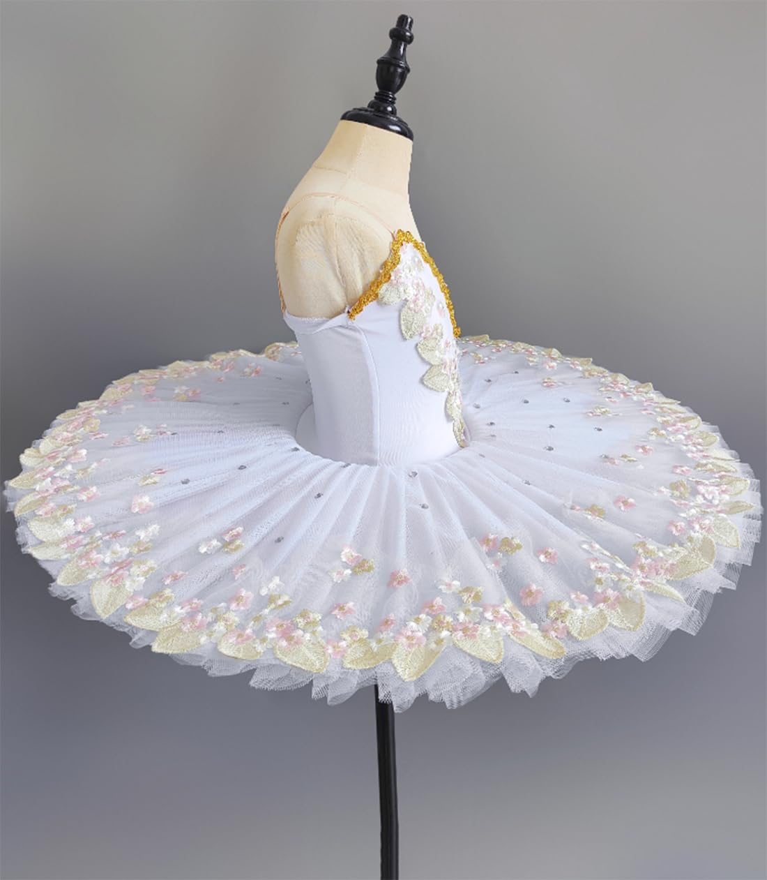 Tutù da balletto professionale per bambine, per competizioni di lago di cigno, costume da danza, abbigliamento da allenamento per l'uso quotidiano