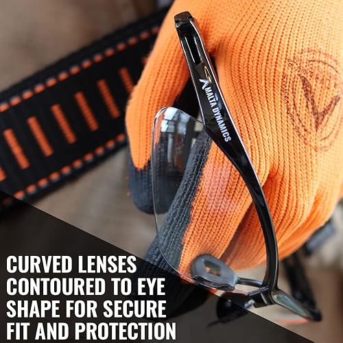 Miniatura 2 de Malta Dynamics Apex - Paquete de 12 lentes de seguridad compatibles con ANSIISEA Z87.1 para trabajo, laboratorio, construcción, industrial y