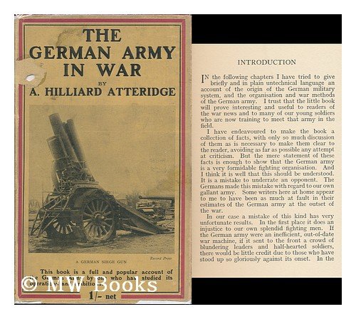 The German Army in War. B0018JK282 Book Cover