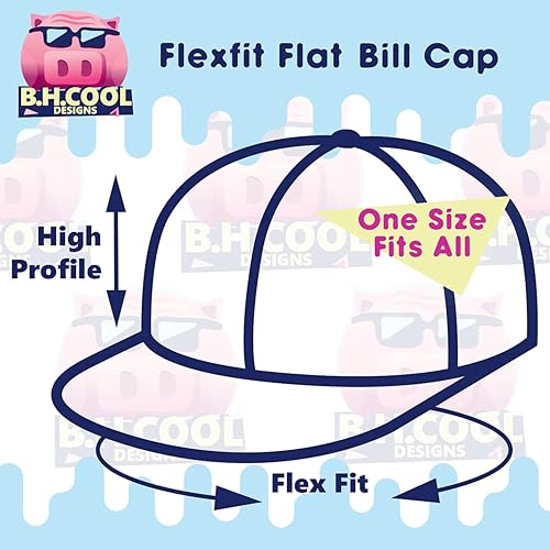 Miniatura 3 de got Clam Chowder - Flexfit 6210 - Sombrero ajustado con visera plana estructurada Gorra de béisbol de moda para hombre y mujer Cierre a presión
