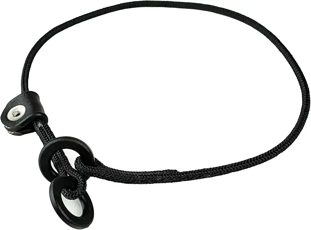 Zugstopp Halsband: Kontakthalsband mit einfachem Zugstopp, 3,5 mm x 40 cm, Schwarz