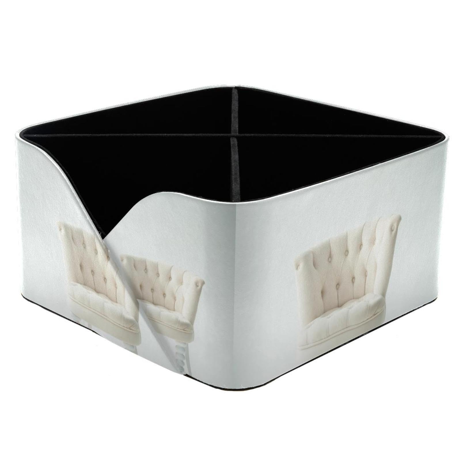 Porte-crayons blanc et trieur de table pour bureau propre