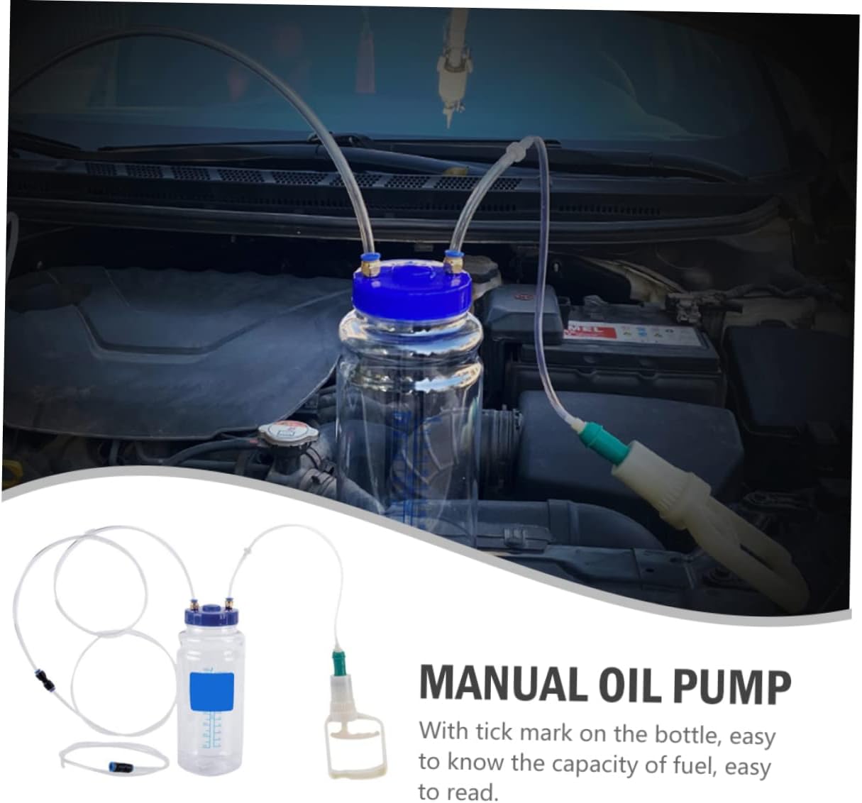Alipis Oil Change Pump for Mechanics 2l Large Capacity Extraction Automotive Fluid Extractor Tool