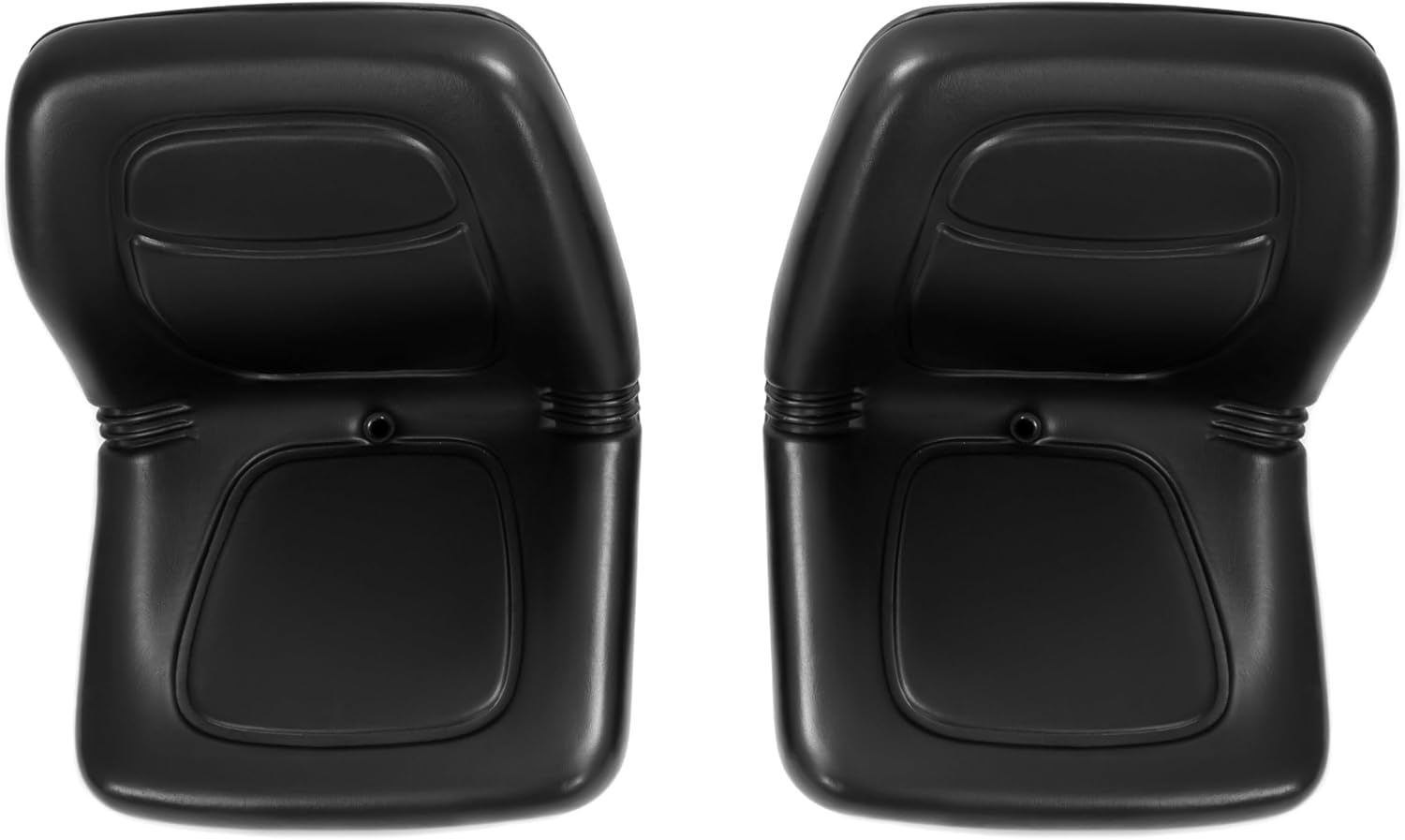 ALMULOO High Back Seats Compatible with John Deere Gator Pair (2-PCS) | Compatible with HPX 4X2/4X4, XUV 620i/850D, CX, Turf, 6X4 | w/Mounting Hardware & Drain Hole | Black PU