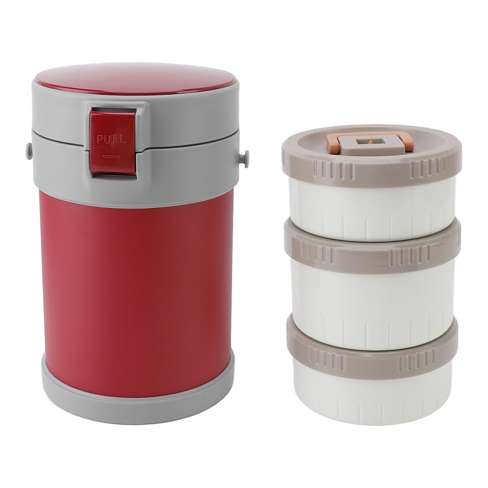Fdit 3-poziomowy Termo Lunch Box, 304 Stal Nierdzewna Podwójna ścianka
