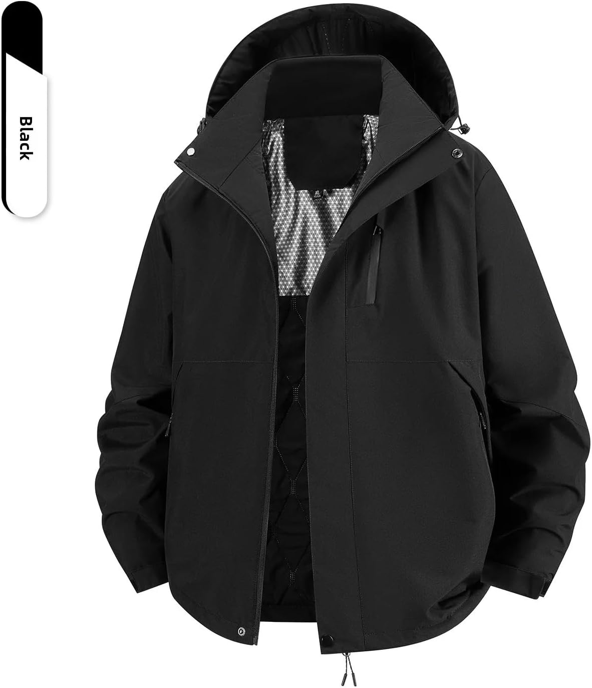 Men Jacket Autumn Spring Hooded Coat Sports Hiking Camping Outerwear