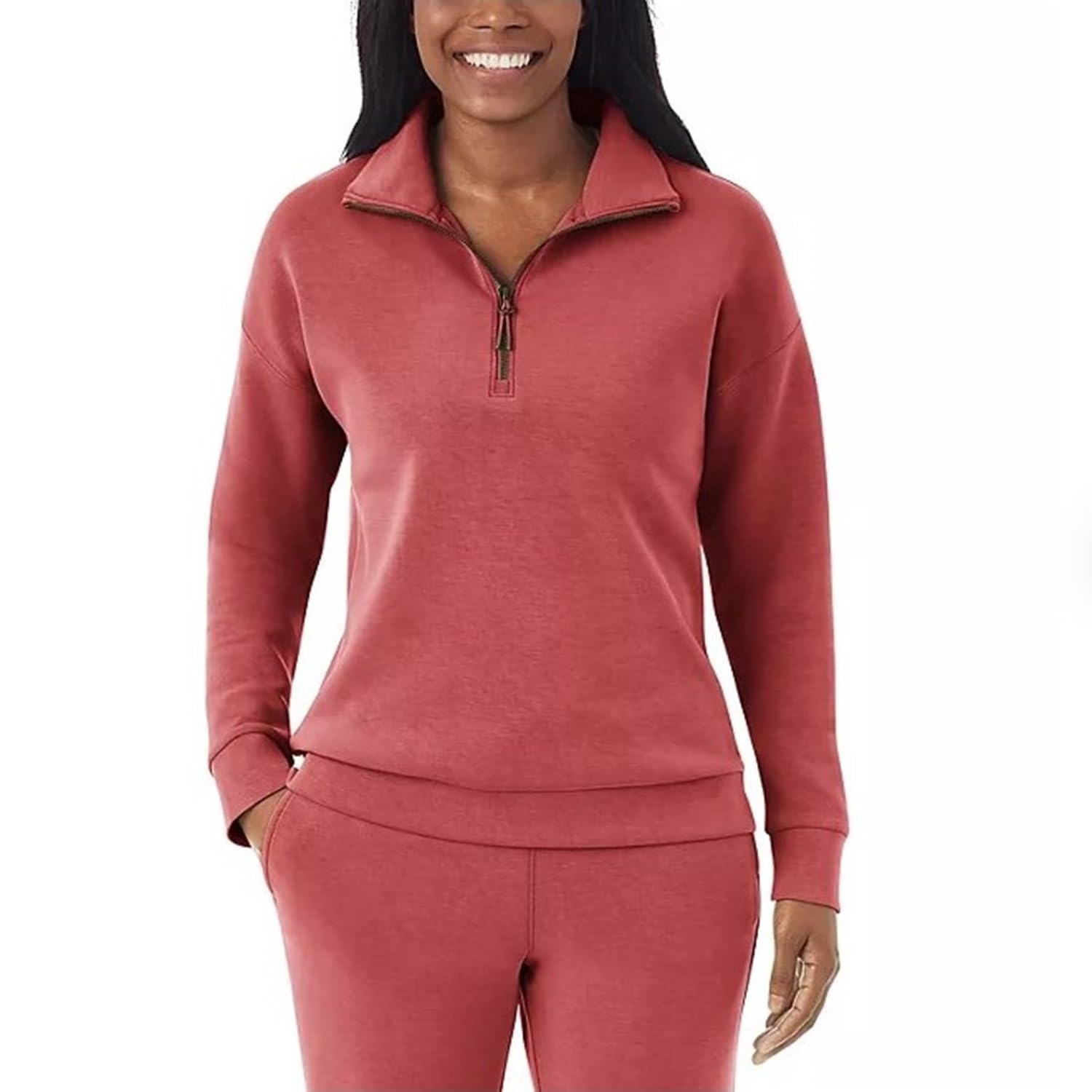 Members Mark Womens Quarter Zip Pullover