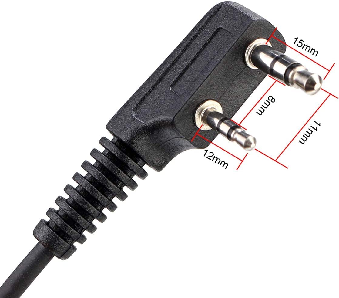 Retevis RT618 Mini Walkie Talkie Aufladbar, Professionelles PMR446-Lizenz Funkgerät mit Headset, Dual-PTT-Funkgeräte Set für Familien, Camping, Business (Schwarz, 4Stück)