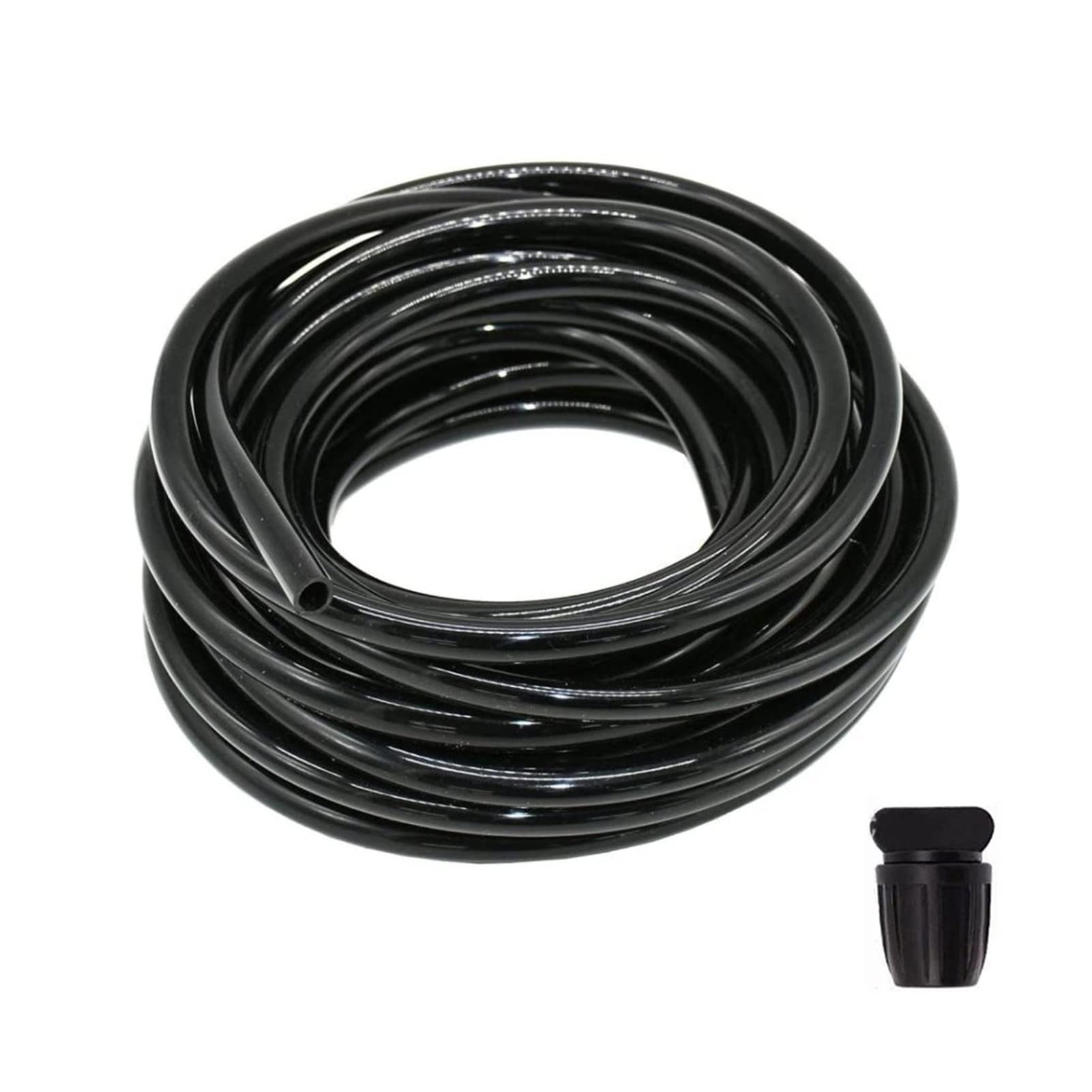 Zestaw do nawadniania kropelkowego 5-30 m 8/11 mm wąż do nawadniania ogrodu wąż do nawadniania kropelkowego z czarną zatyczką końcową (kolor: 20 m)