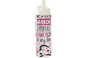 32oz Cheerleader Water Bottle with Straw Lid: Perfect for Gymnasts