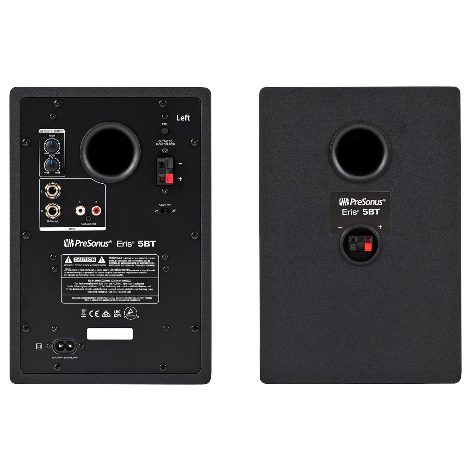 PreSonus Eris 5BT Aktive Bluetooth Studio Monitor-Boxen Lautsprecher 2nd Gen + keepdrum Schwingungsdämpfer Boxen-Füße