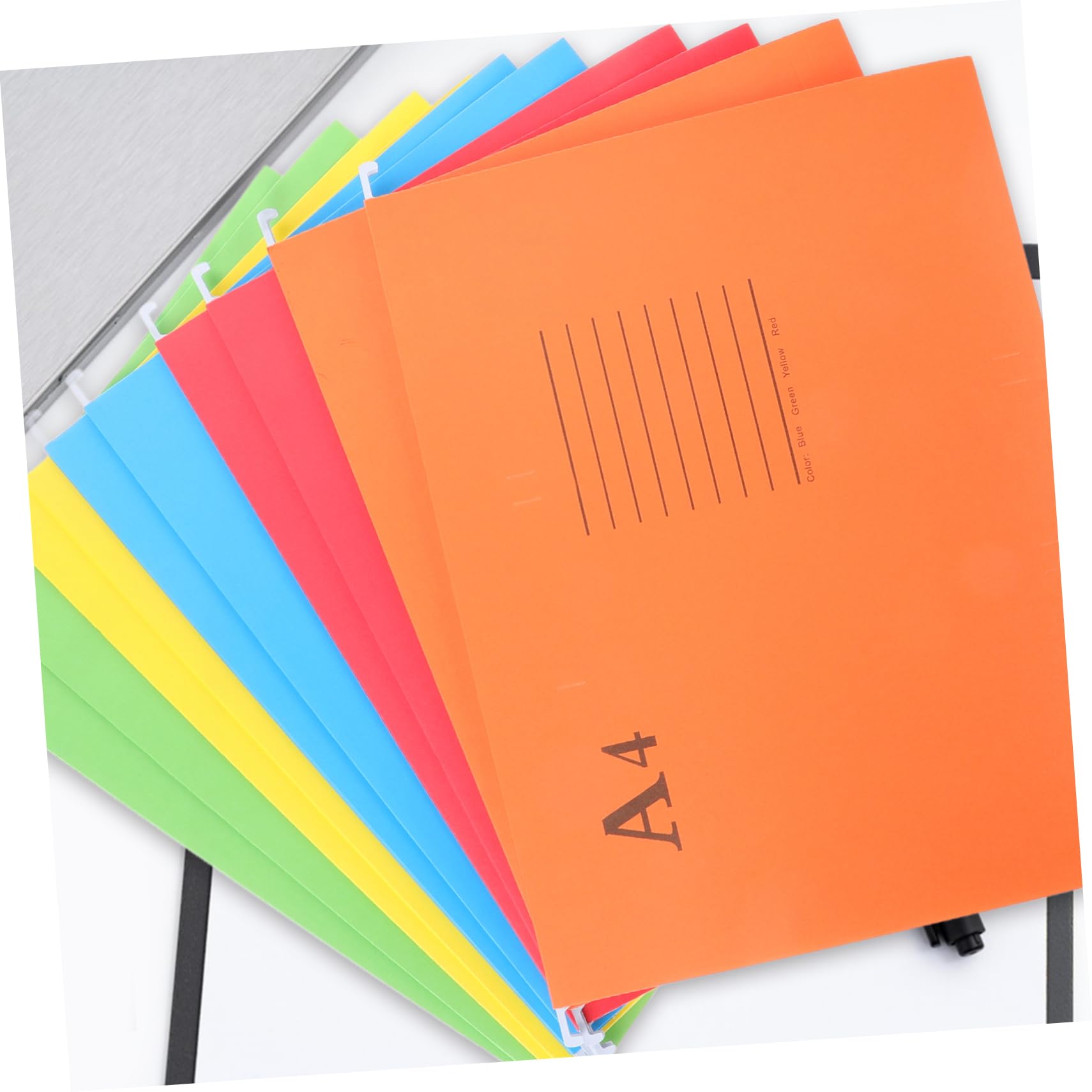 OSALADI 10Pcs Hanging File Folder Organizer Wear Resistant Frame for Office Home Mixed Color Document Holder with Labels for Efficient Document Storage Classification