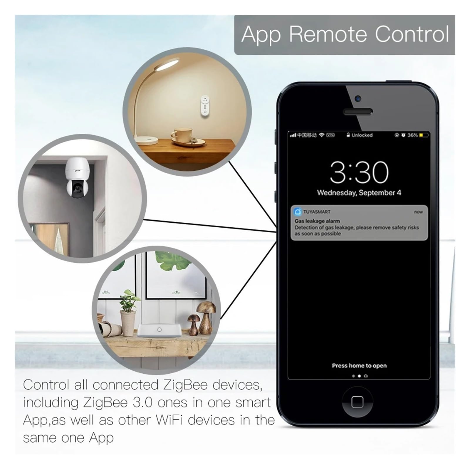 Tuya ZigBee Smart Hub con gateway cablato, hub mesh telecomando, funziona l'app Life, Alexa e Google Home