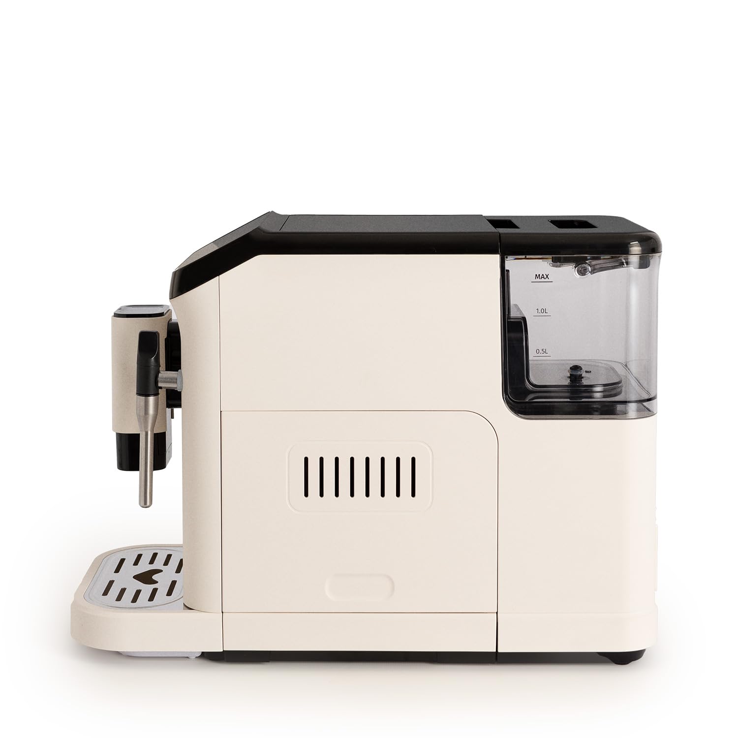 CREATE / THERA MATIC TOUCH/Cafetera superautomática blanco roto / 20 bar, tanque 1,5l, depósito para granos de café de 180g, brazo vaporizador, panel de control táctil, función autolimpieza, 1350W