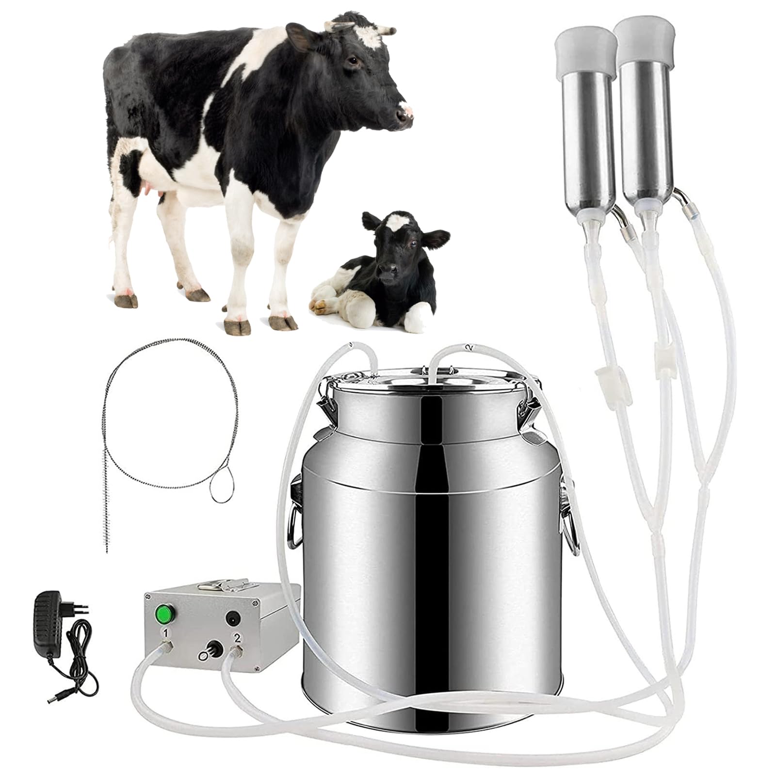Trayeuse électrique portable à pulsation pour vaches et chèvres 7L