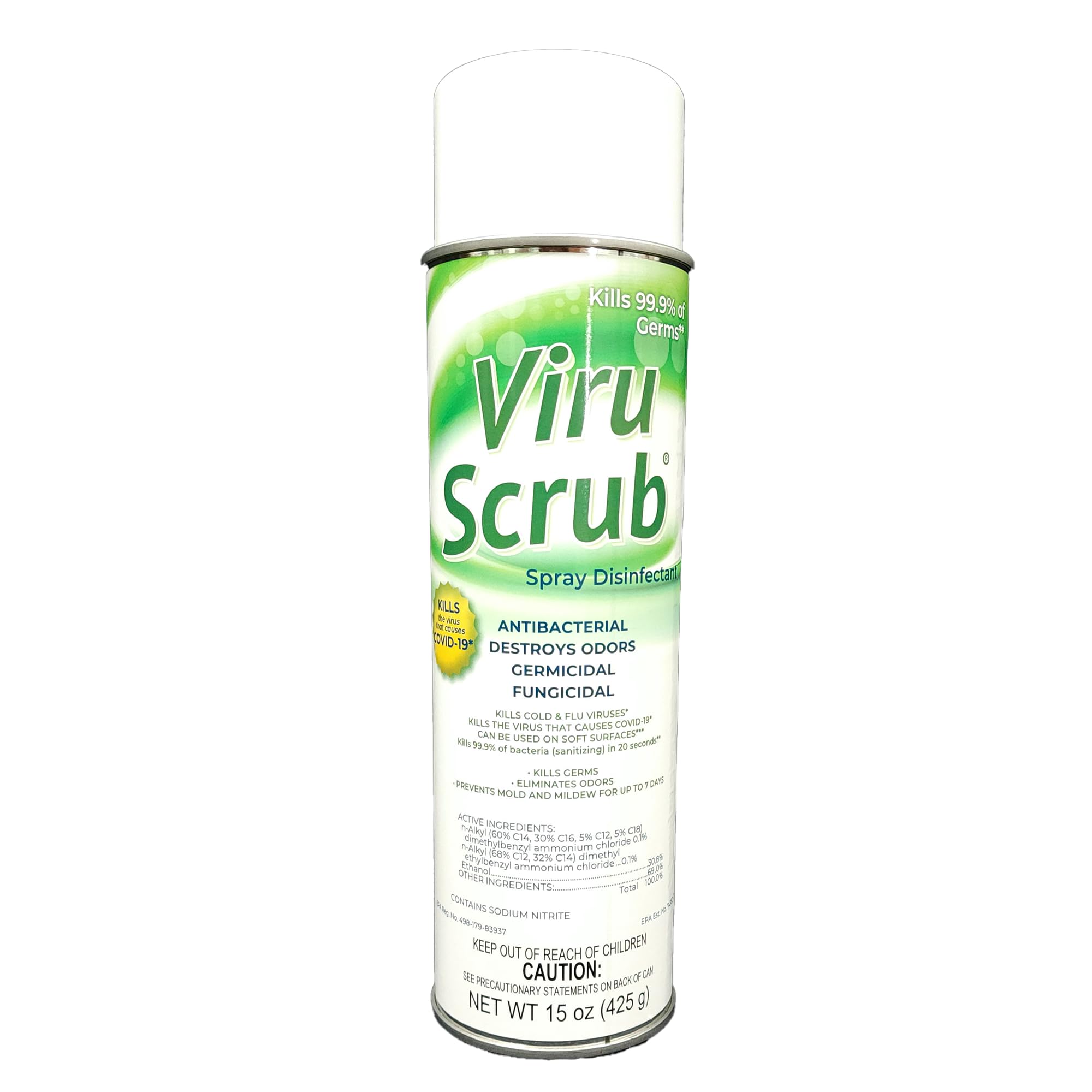 Jani-Source ViruScrub Disinfectant & Deodorizing Aerosol Spray, Citrus Scent, Each