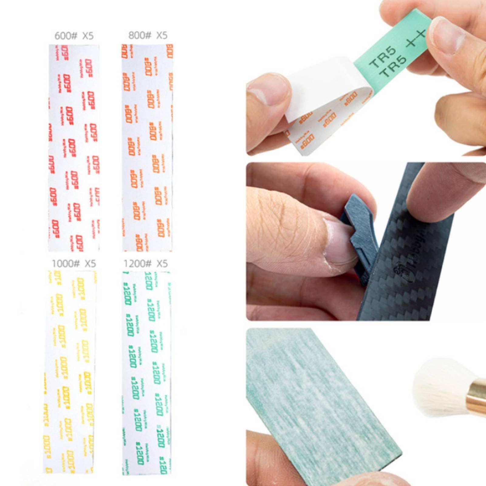 FytStycale Hobby Montagezange Modellbau Werkzeugset Bastelmesser Cutter Pinzette Und Schleifstücke mit Ordentlicher Box für Strukturierte Arbeitsabläufe für Anfänger Modellhobby Zuhause