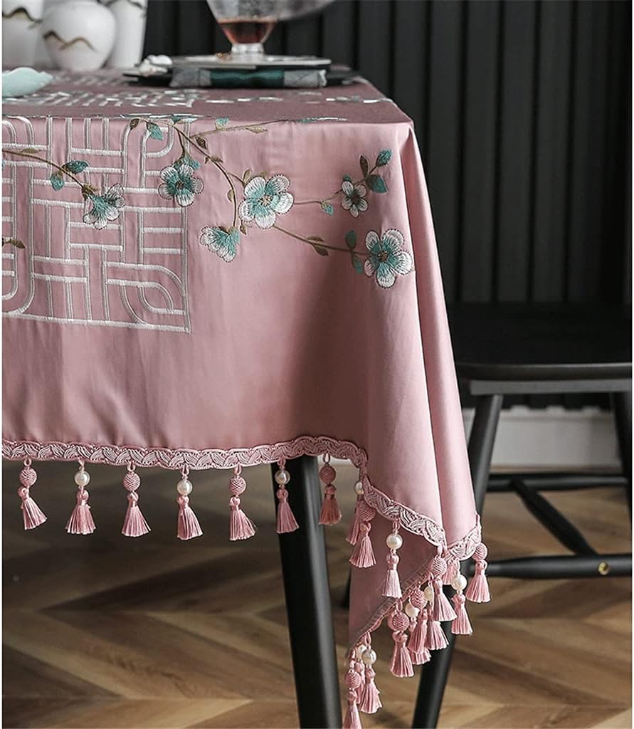 Chinese Tablecloth Rectangular Home Hotel Banquet Princess Dining Table Table Cloth Fabric(110 * 170cm)