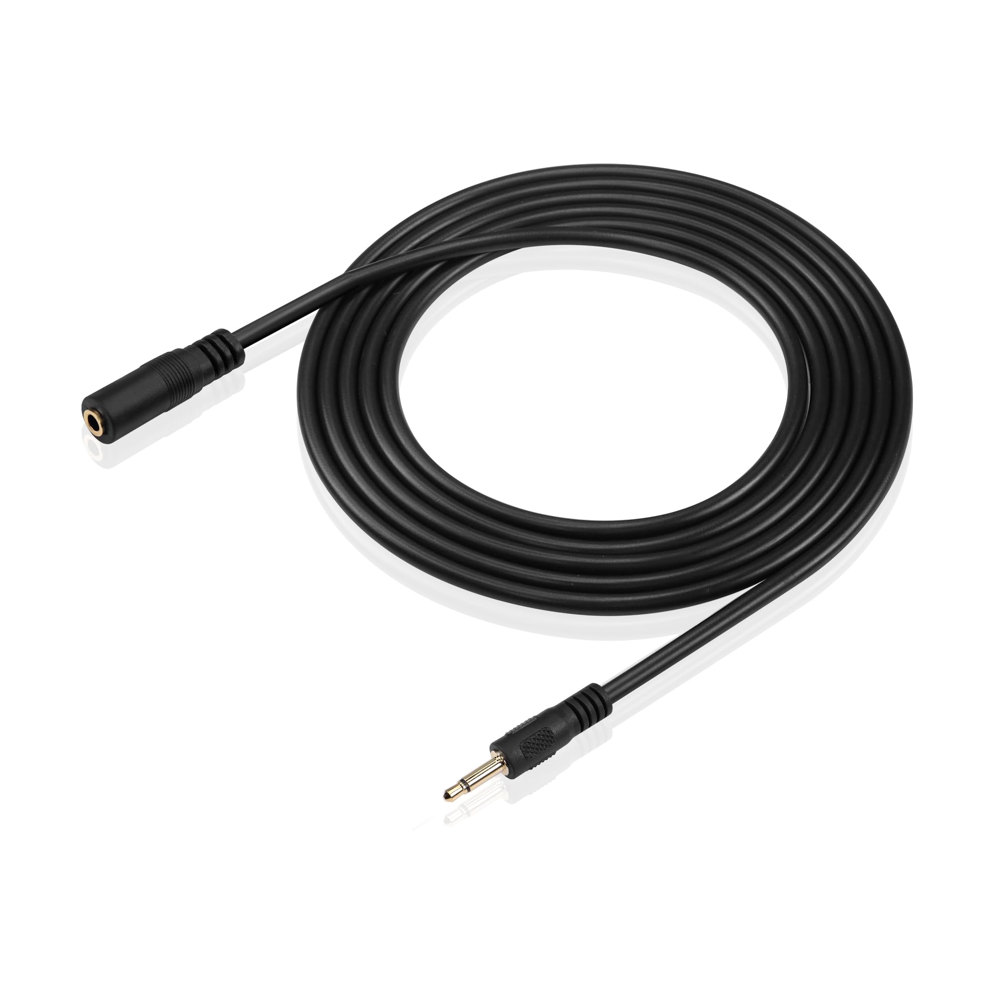 GINTOOYUN 3.5mm Audio Extension Cable 3.5mm Mono Audio Plug Jack Connector Male to Female Cable for Car，Tablet, Laptop,Phones,Media Players (5.9ft/