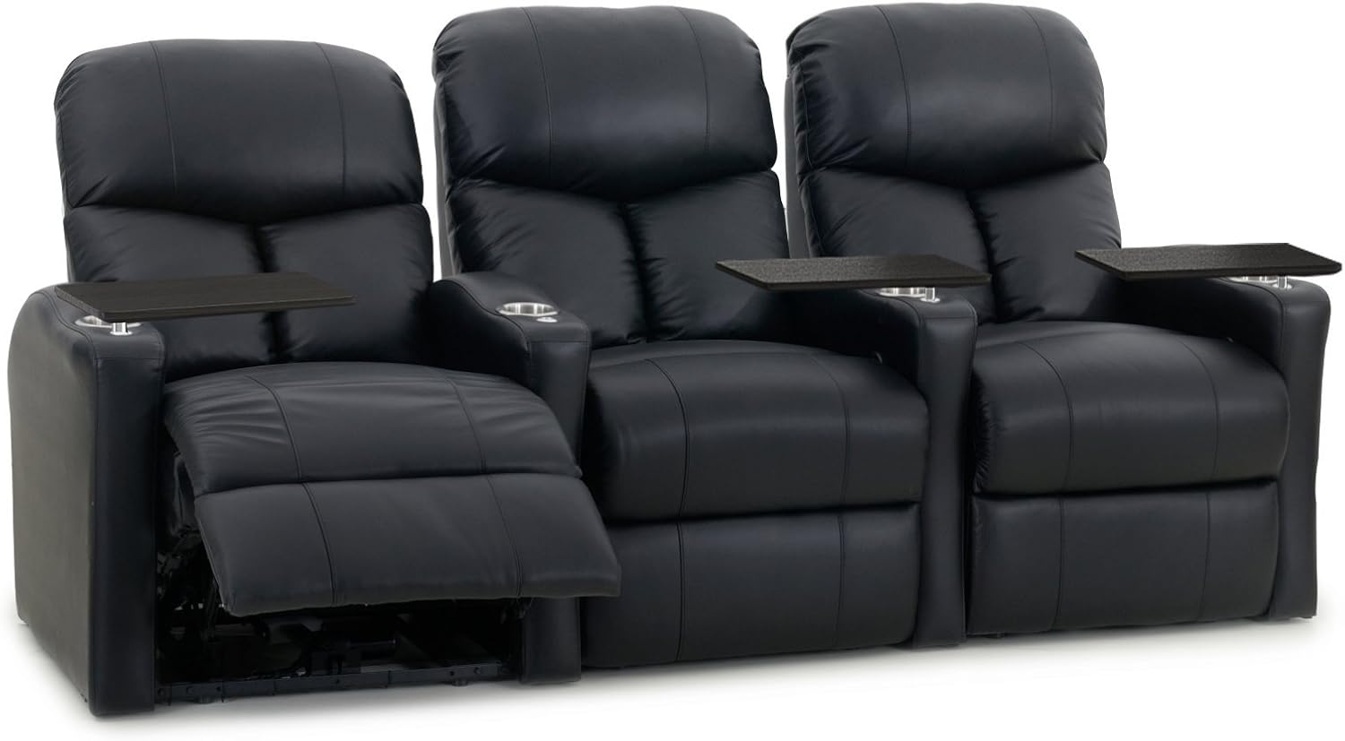 Octane Seating Octane Bolt XS400 Leather Home Theater Recliner Set (Row of 3) : Home & Kitchen