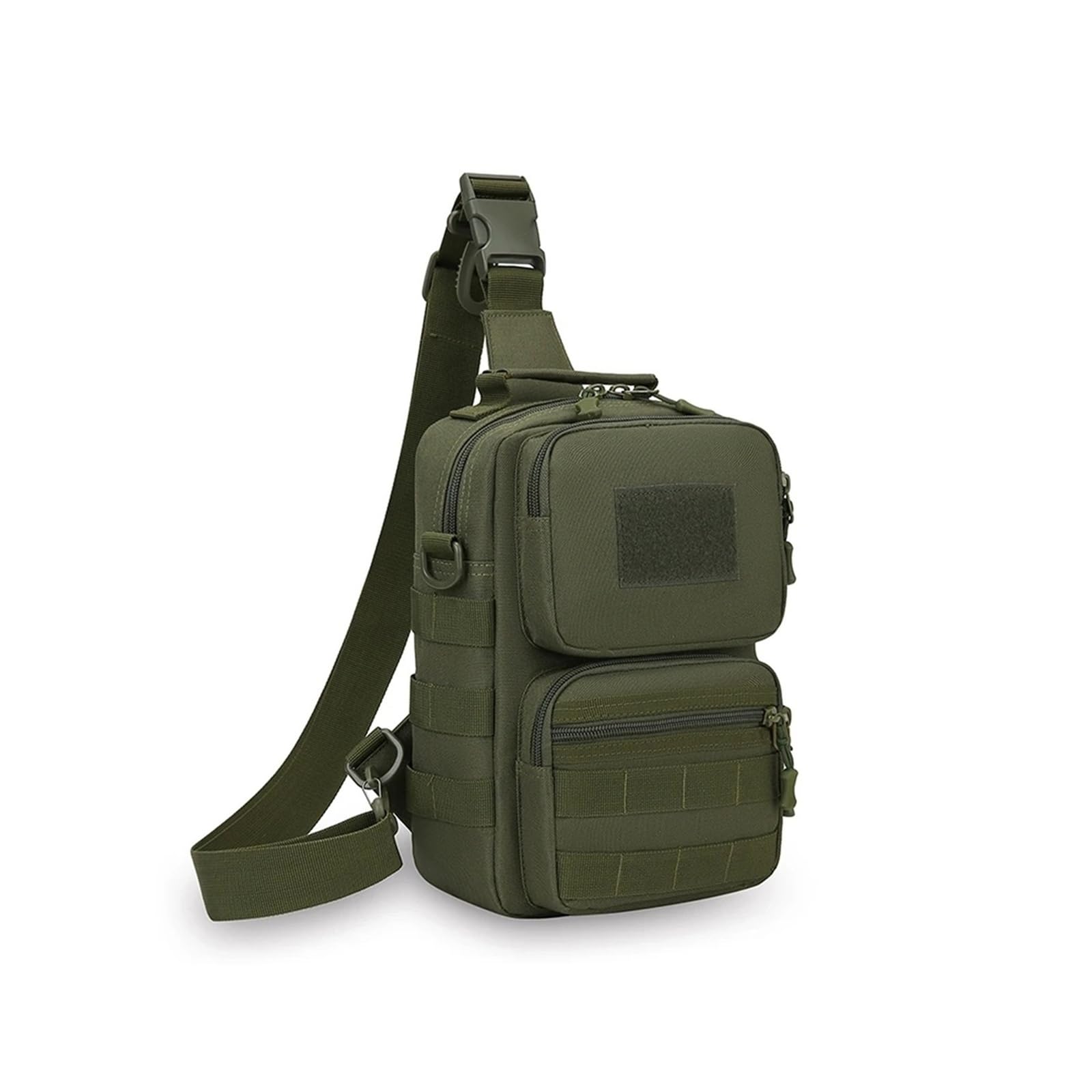 Borsa a tracolla da uomo, borsa da trekking mimetica, tasche multiple, borsa a tracolla laterale posteriore, zaino