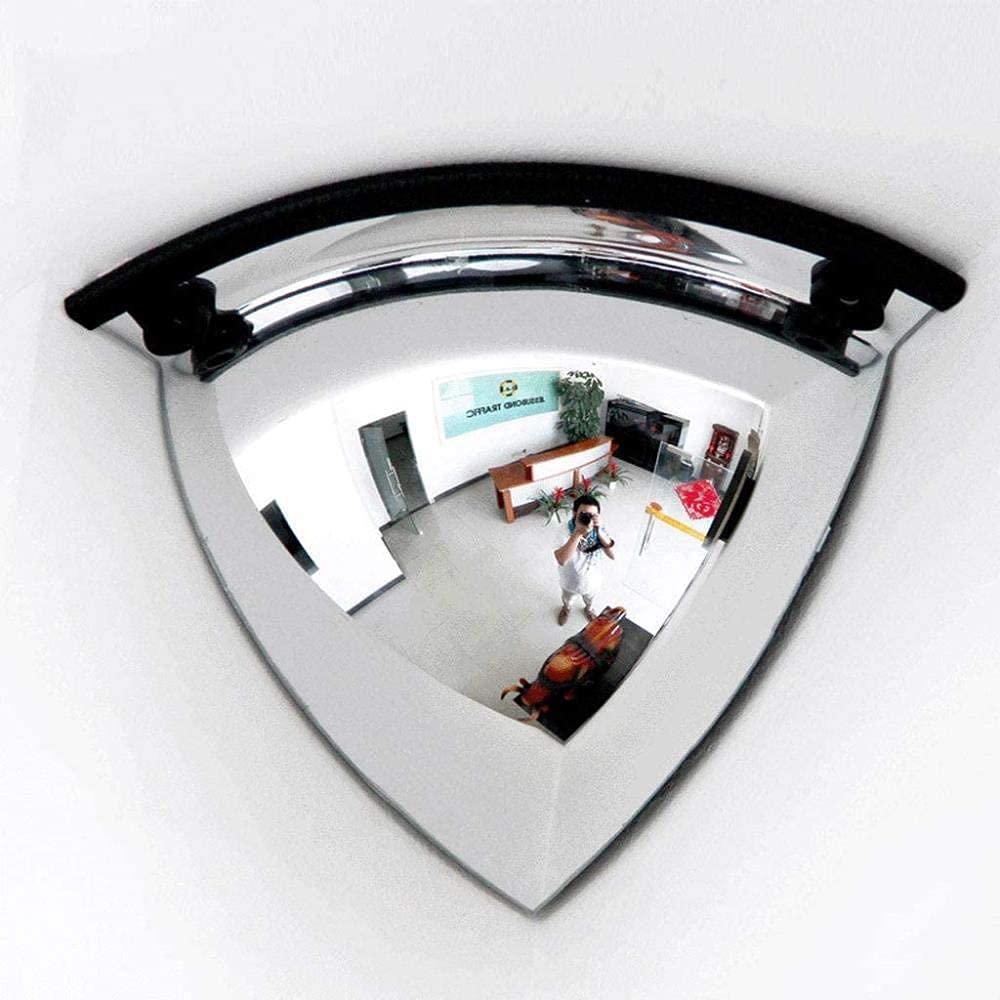 Espejo Gran Angular Espejo de Seguridad Vial Espejo Convexo, Ángulo de Visión de 90 Grados, Espejo de Pc Gran Angular de Alta Definición, para Taller de Fábrica de Tienda/Color/39 * 32Cm