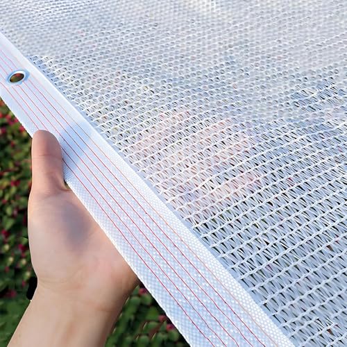 65% White Sunblock Shade Cloth 2x2m with Grommets